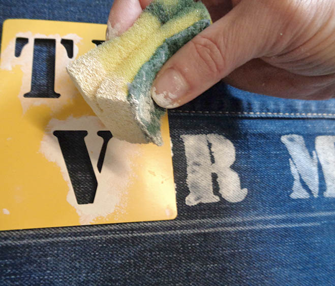 Stencilling letters