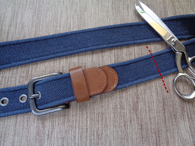 How to cut a belt to make an adjustable strap