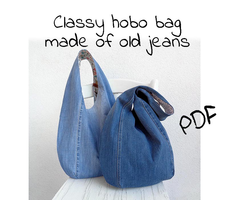 Hobo Bag Boho Bag PDF Sewing Pattern Instant Download 