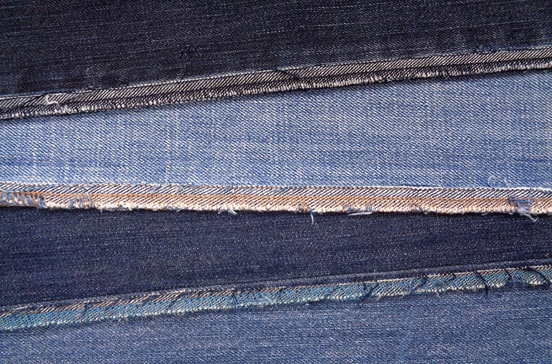 How to make flat fabric from old jeans / Seamless zig zag join