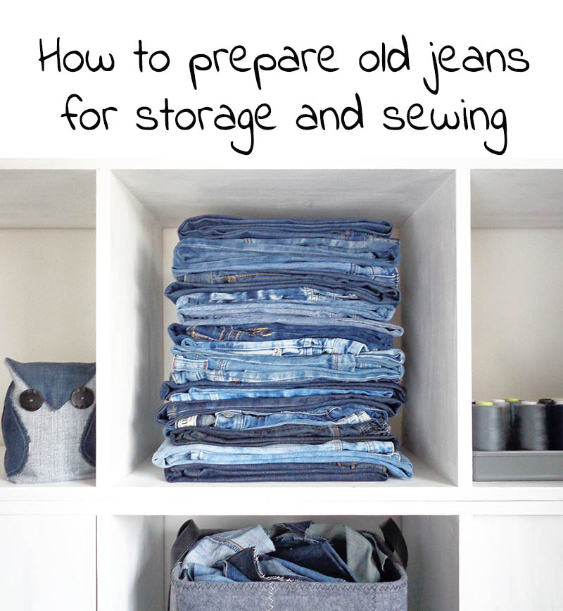 How to store jeans for crafting