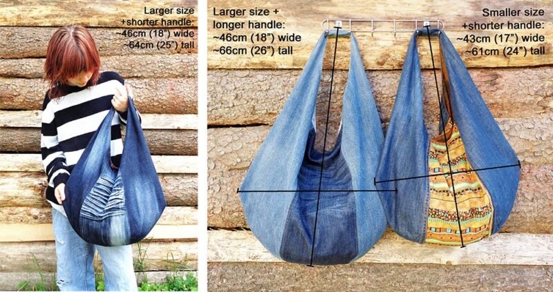 Large hobo bag - Sewing pattern - Make it in denim