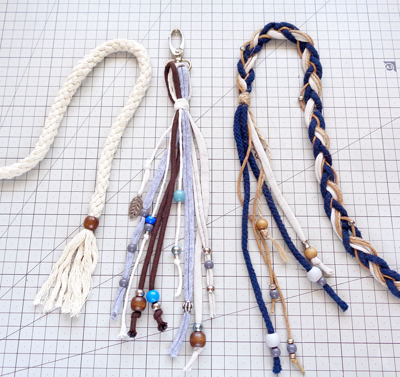 Cross-body bag shoulder strap options to make